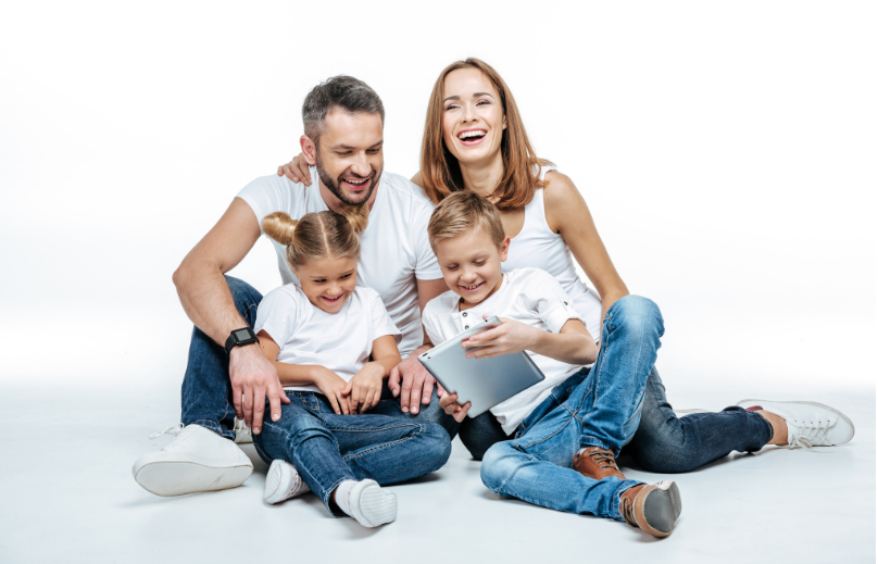 Famille heureuse